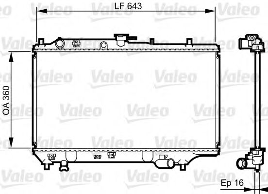 Imagine Radiator, racire motor VALEO 731072