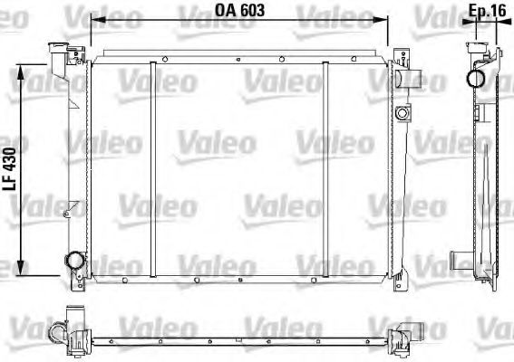 Imagine Radiator, racire motor VALEO 731087