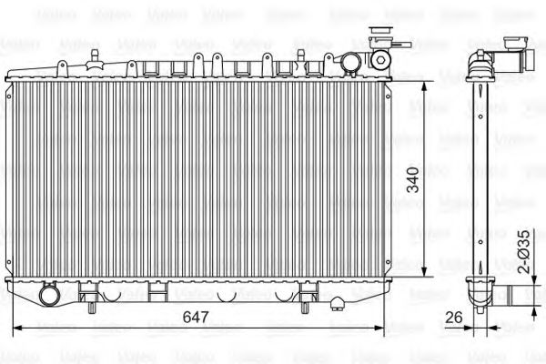 Imagine Radiator, racire motor VALEO 731090