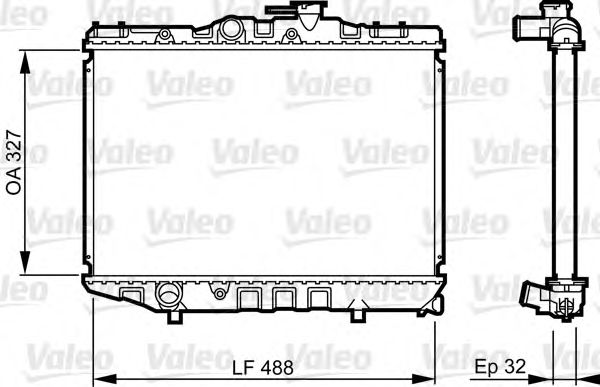 Imagine Radiator, racire motor VALEO 731122