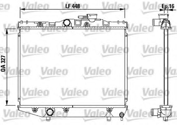 Imagine Radiator, racire motor VALEO 731124