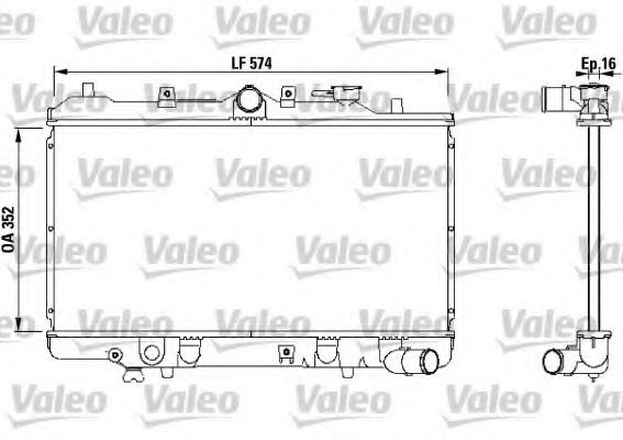 Imagine Radiator, racire motor VALEO 731142