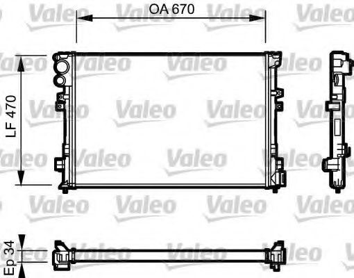 Imagine Radiator, racire motor VALEO 731168