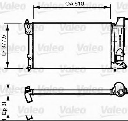 Imagine Radiator, racire motor VALEO 731180