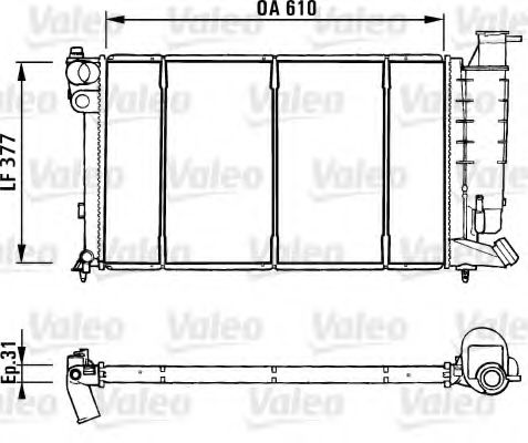 Imagine Radiator, racire motor VALEO 731181