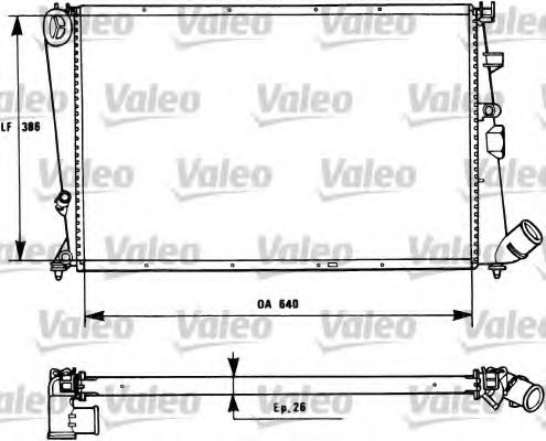 Imagine Radiator, racire motor VALEO 731184