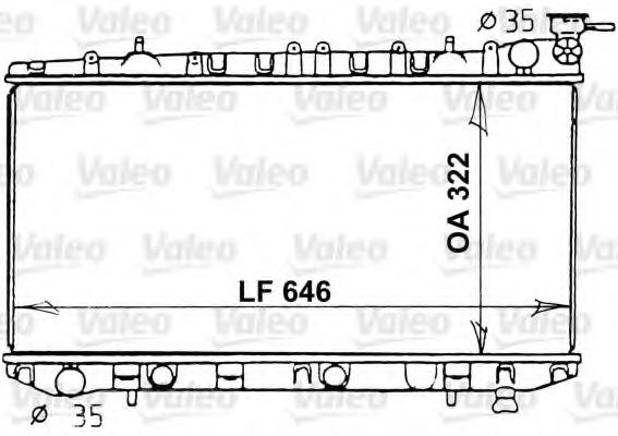 Imagine Radiator, racire motor VALEO 731202