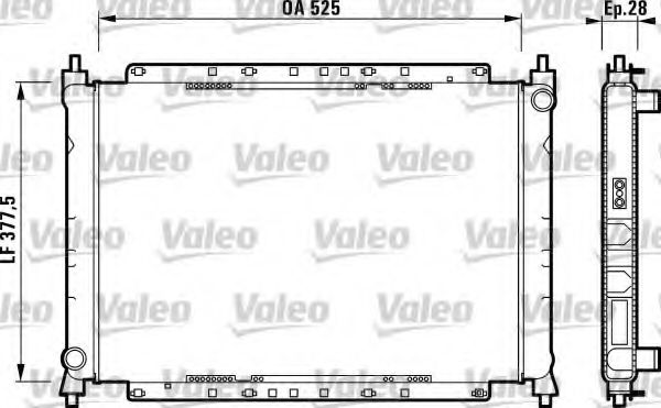 Imagine Radiator, racire motor VALEO 731209