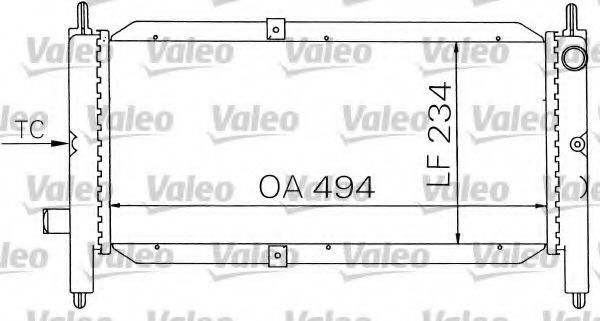 Imagine Radiator, racire motor VALEO 731243