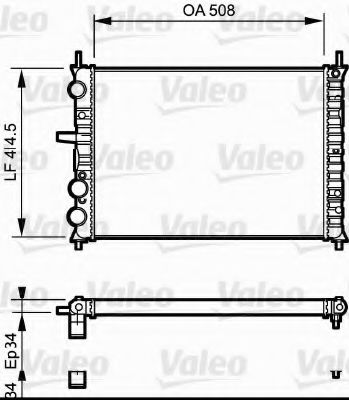 Imagine Radiator, racire motor VALEO 731306