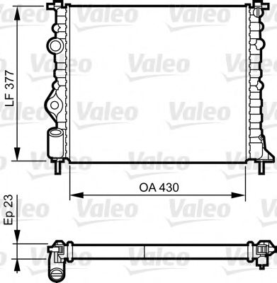 Imagine Radiator, racire motor VALEO 731378