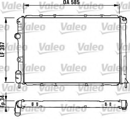 Imagine Radiator, racire motor VALEO 731380