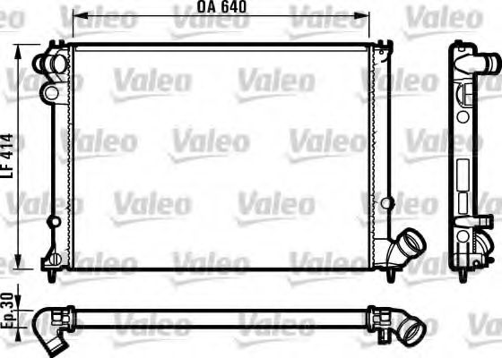 Imagine Radiator, racire motor VALEO 731383