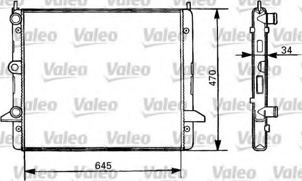 Imagine Radiator, racire motor VALEO 731387