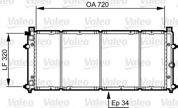 Imagine Radiator, racire motor VALEO 731411