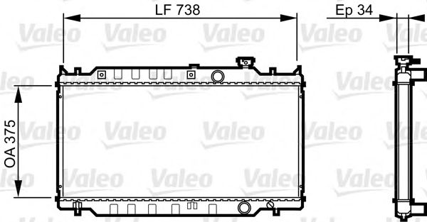 Imagine Radiator, racire motor VALEO 731417