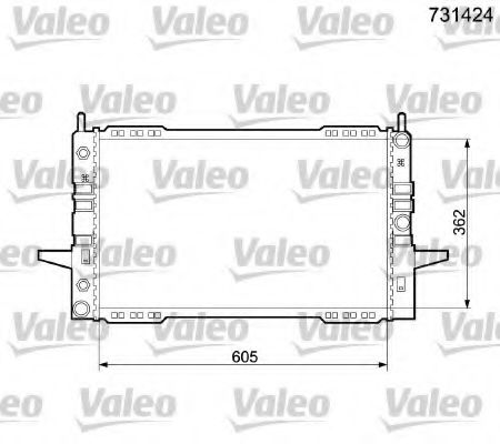 Imagine Radiator, racire motor VALEO 731424