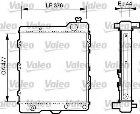 Imagine Radiator, racire motor VALEO 731505