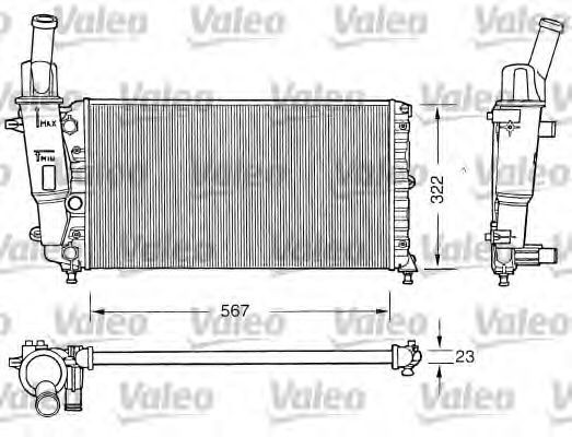 Imagine Radiator, racire motor VALEO 731558