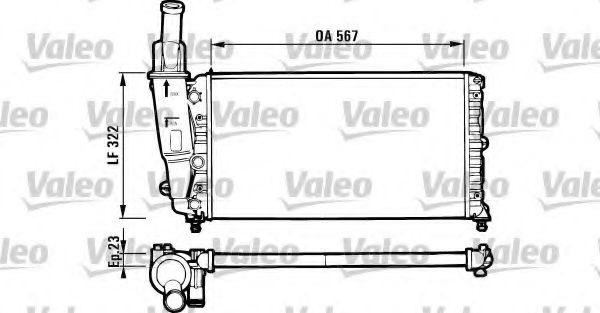 Imagine Radiator, racire motor VALEO 731562