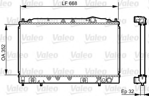 Imagine Radiator, racire motor VALEO 731638