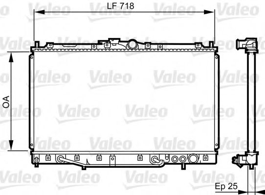 Imagine Radiator, racire motor VALEO 731650