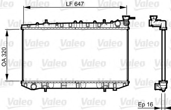 Imagine Radiator, racire motor VALEO 731664