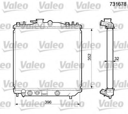 Imagine Radiator, racire motor VALEO 731678