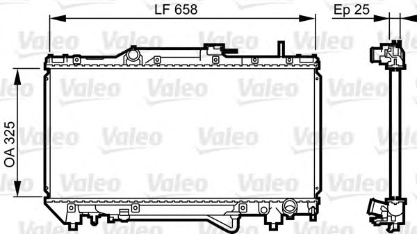 Imagine Radiator, racire motor VALEO 731682