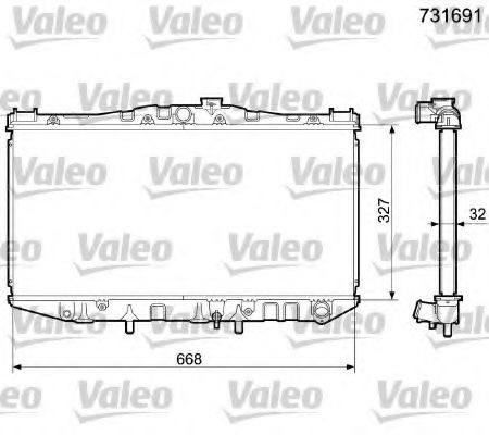 Imagine Radiator, racire motor VALEO 731691