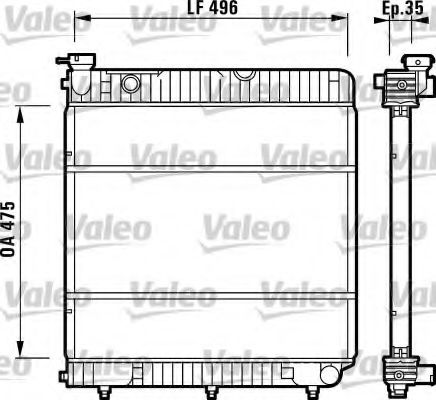 Imagine Radiator, racire motor VALEO 731741