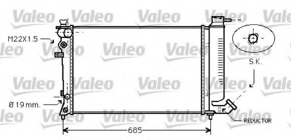 Imagine Radiator, racire motor VALEO 731754