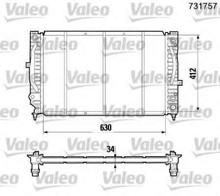 Imagine Radiator, racire motor VALEO 731757