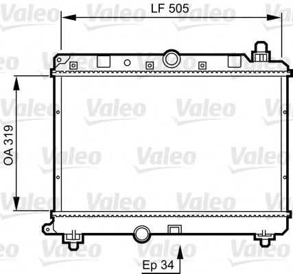 Imagine Radiator, racire motor VALEO 731820