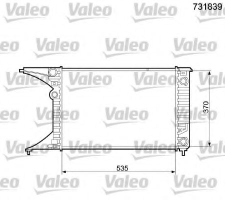 Imagine Radiator, racire motor VALEO 731839