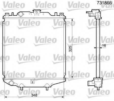 Imagine Radiator, racire motor VALEO 731866