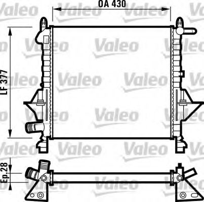 Imagine Radiator, racire motor VALEO 732051