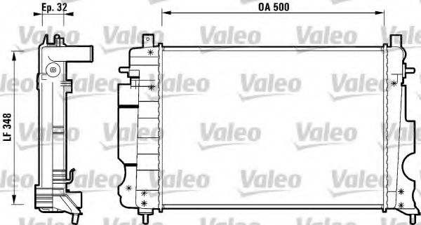 Imagine Radiator, racire motor VALEO 732122