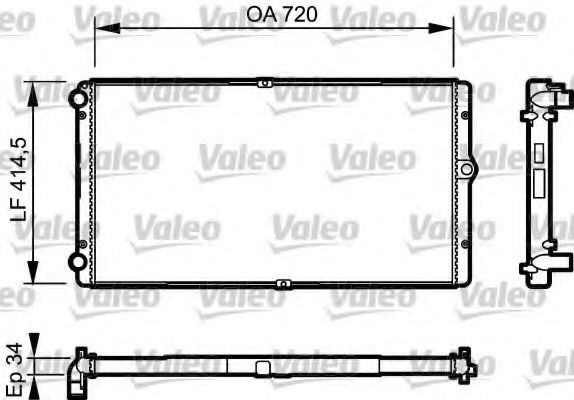 Imagine Radiator, racire motor VALEO 732177