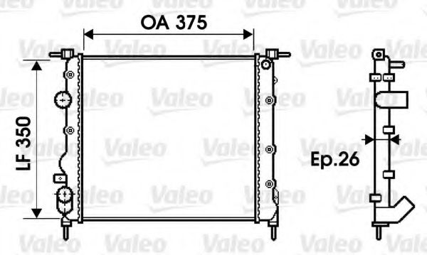 Imagine Radiator, racire motor VALEO 732338