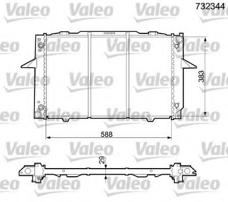 Imagine Radiator, racire motor VALEO 732344