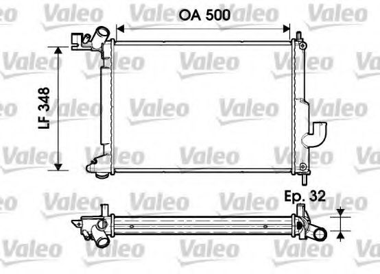 Imagine Radiator, racire motor VALEO 732349