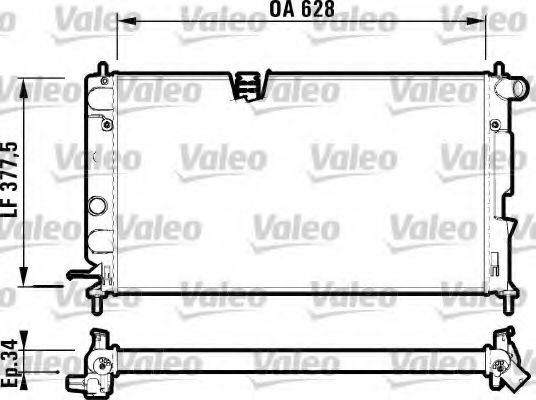 Imagine Radiator, racire motor VALEO 732350