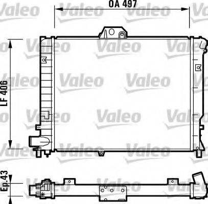 Imagine Radiator, racire motor VALEO 732351