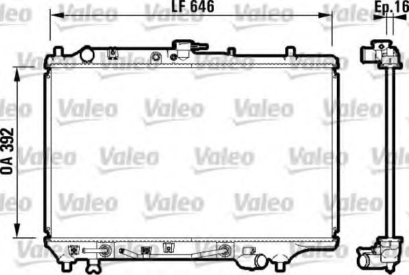 Imagine Radiator, racire motor VALEO 732362