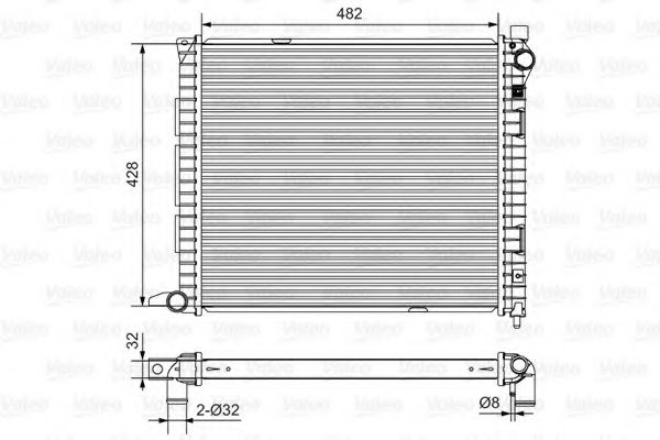 Imagine Radiator, racire motor VALEO 732400