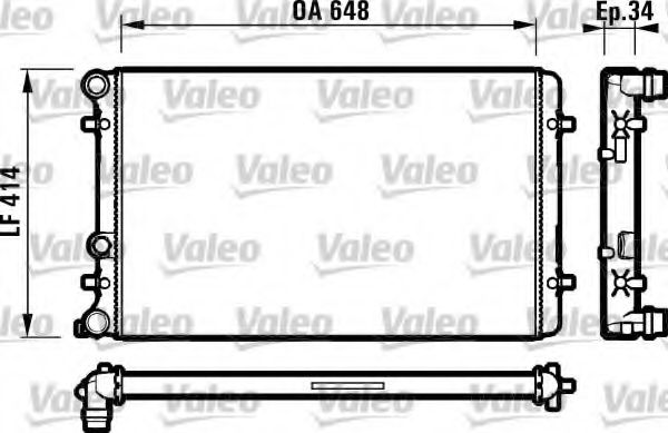 Imagine Radiator, racire motor VALEO 732427