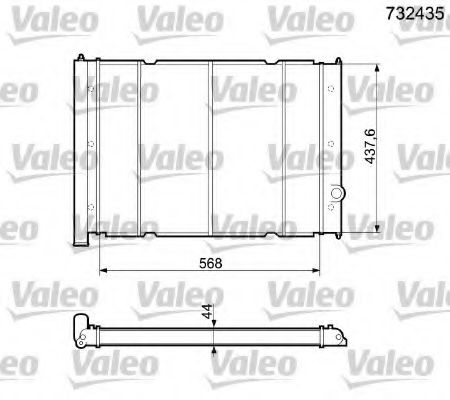 Imagine Radiator, racire motor VALEO 732435