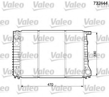 Imagine Radiator, racire motor VALEO 732444