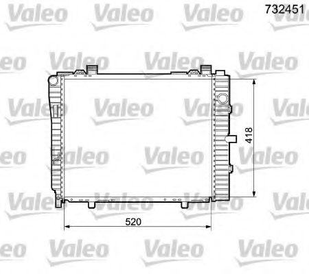 Imagine Radiator, racire motor VALEO 732451